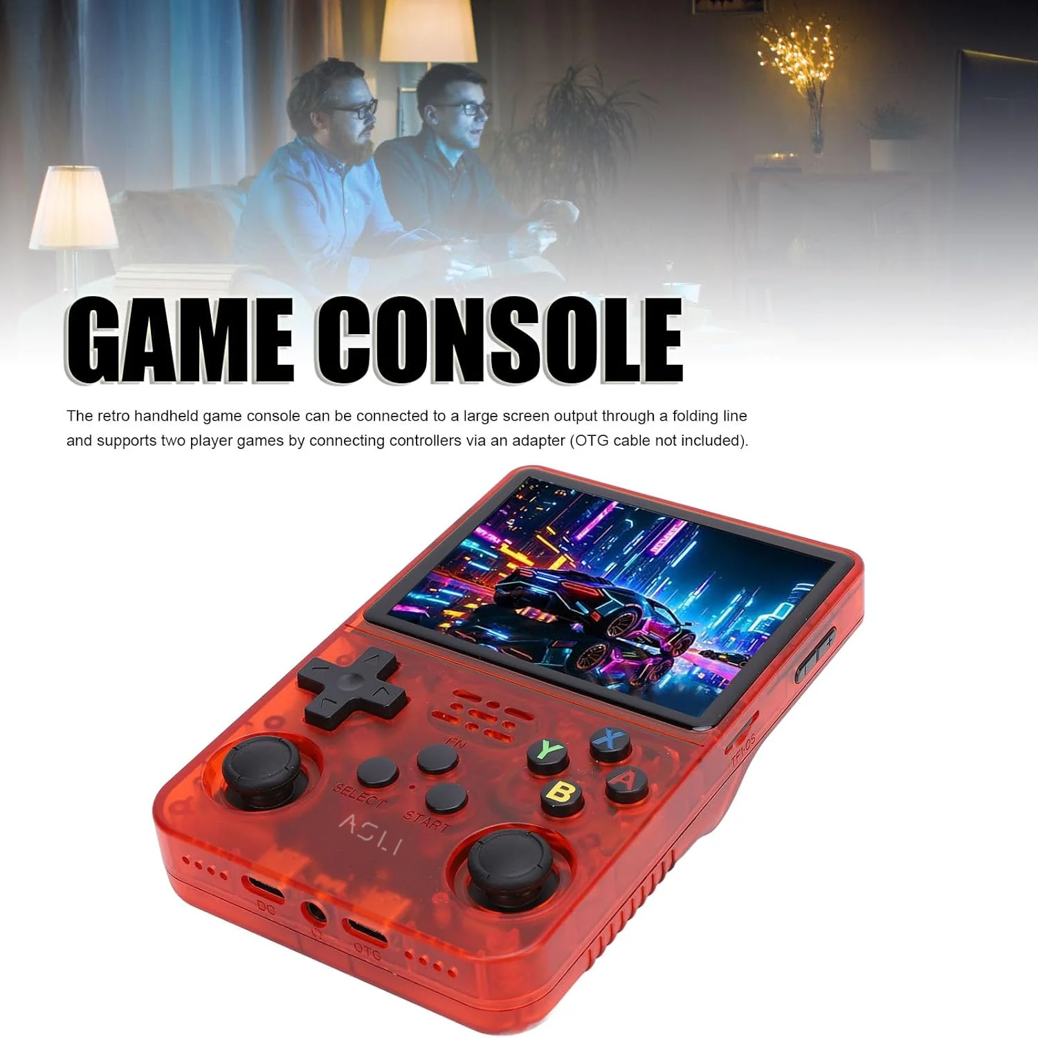 Asli Global Xretro Engine 3.5 Xretro Handheld Game Console With Linux System 128GB | Red Asli Global Xretro Engine 3.5 Xretro Handheld Game Console With Linux System 128GB | Red
